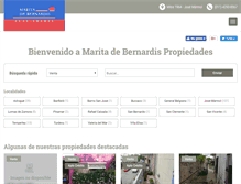 Tablet Screenshot of maritadebernardis.com.ar